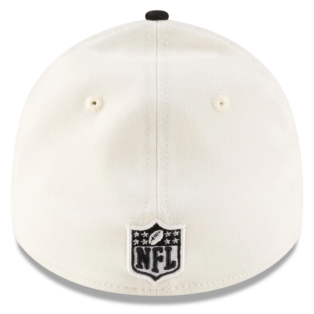 Men's New Era  Cream/Black Cincinnati Bengals 2025 NFL Draft 39THIRTY Flex Hat