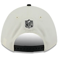 Casquette ajustable New Era 9FORTY M-Crown A-Frame pour homme, couleur crème/noir, des Bengals de Cincinnati, draft NFL 2025