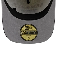 Men's New Era Cream/Black Cincinnati Bengals 2025 NFL Draft A-Frame 59FIFTY Fitted Hat