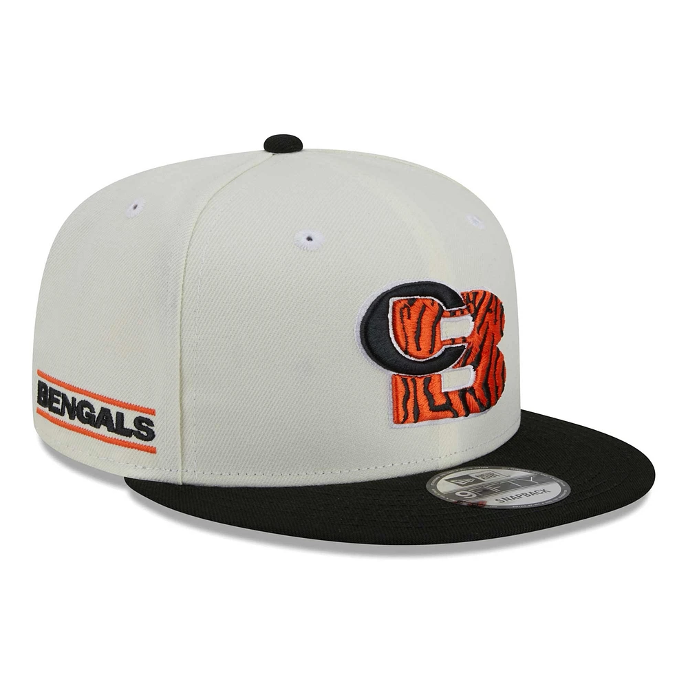 Casquette Snapback 9FIFTY City Originals Cincinnati Bengals City Originals New Era crème/noire pour homme