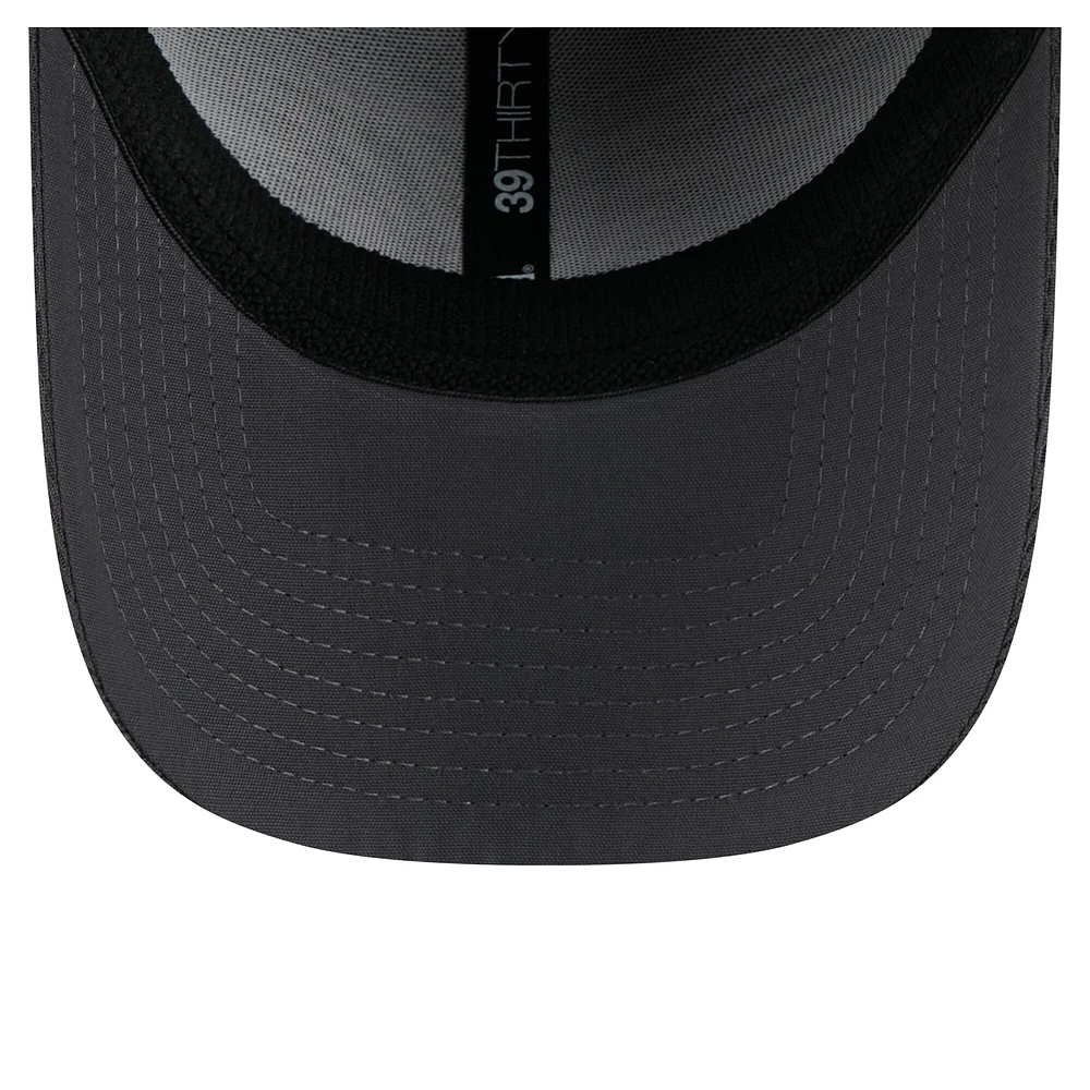 Casquette New Era Graphite Cincinnati Bengals Main 39THIRTY Flex pour homme