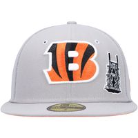 Men's New Era Gray Cincinnati Bengals City Describe 59FIFTY Fitted Hat