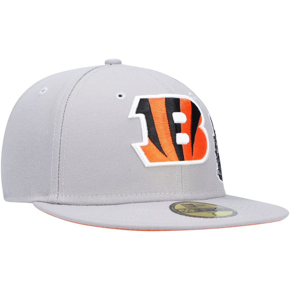 Men's New Era Gray Cincinnati Bengals City Describe 59FIFTY Fitted Hat