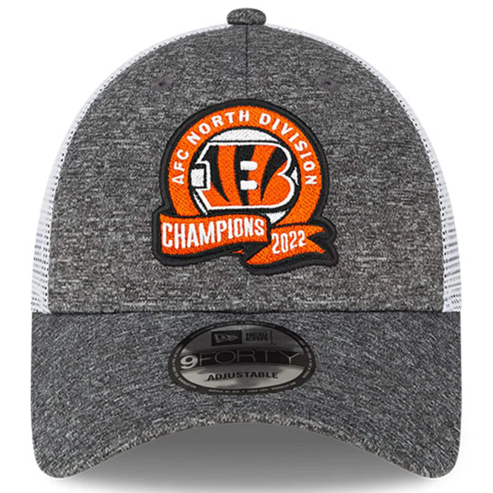 Men's New Era Black Cincinnati Bengals 2022 AFC North Division Champions  9FORTY Adjustable Hat