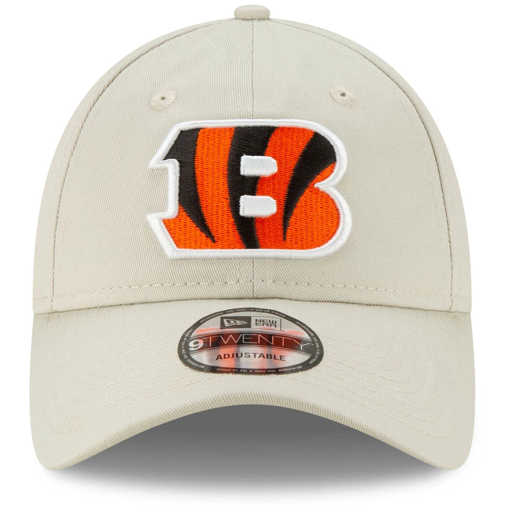 Men's New Era Khaki Cincinnati Bengals Letter Playmaker 9TWENTY Adjustable Hat