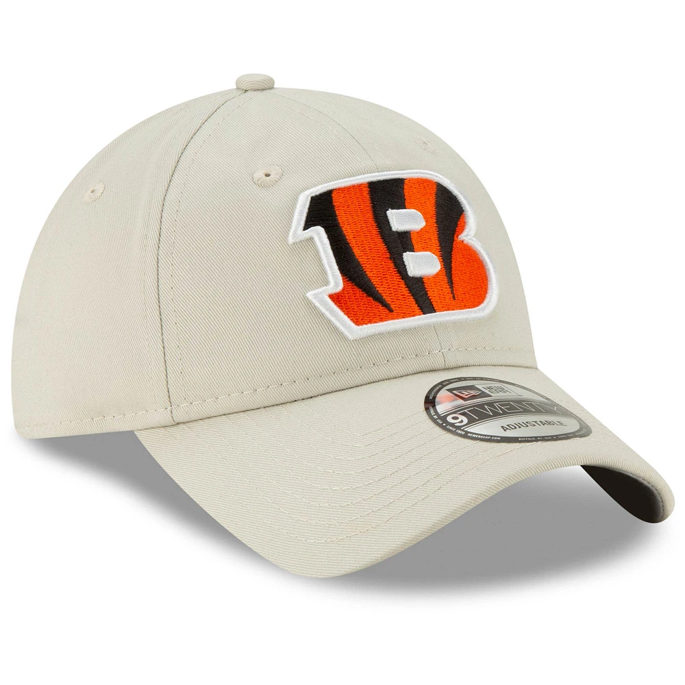 Men's New Era Khaki Cincinnati Bengals Letter Playmaker 9TWENTY Adjustable Hat