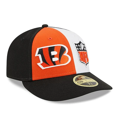 Men's New Era  Orange/Black Cincinnati Bengals 2023 Sideline Low Profile 59FIFTY Fitted Hat