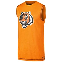 Men's New Era Orange Cincinnati Bengals Tank Top