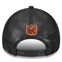 Casquette ajustable de camionneur A-Frame 2024 NFL Sideline Historic 9FORTY A-Frame New Era pour hommes, pierre/noir