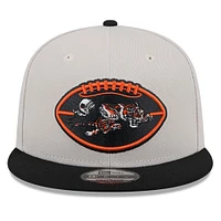 Men's New Era Stone/Black Cincinnati Bengals 2024 Sideline Historic 9FIFTY Snapback Hat