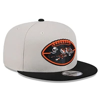 Men's New Era Stone/Black Cincinnati Bengals 2024 Sideline Historic 9FIFTY Snapback Hat