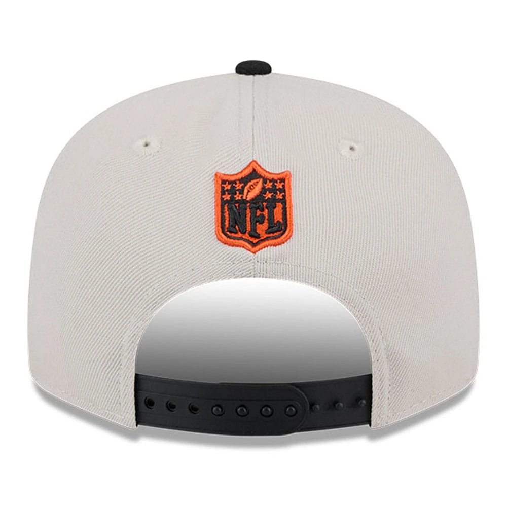 Men's New Era Stone/Black Cincinnati Bengals 2024 Sideline Historic 9FIFTY Snapback Hat