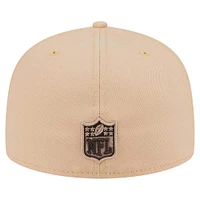 Men's New Era Tan Cincinnati Bengals Candied Pecan 59FIFTY Fitted Hat