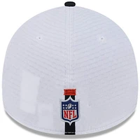 Casquette flexible 39THIRTY New Era pour hommes, Cincinnati Bengals 2024 NFL Training Camp, blanc/noir