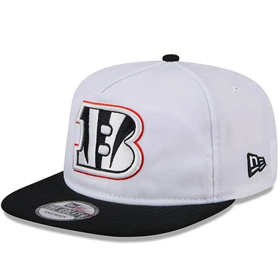 Casquette Snapback de golfeur New Era pour hommes, blanc/noir, Cincinnati Bengals 2024 NFL Training Camp