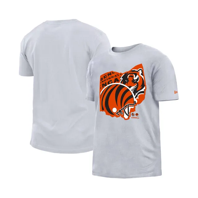 Men's '47 Black Cincinnati Bengals Team Stripe T-Shirt