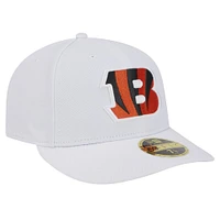 Casquette ajustée 59FIFTY à profil bas Omaha des Bengals de Cincinnati New Era pour hommes, blanche