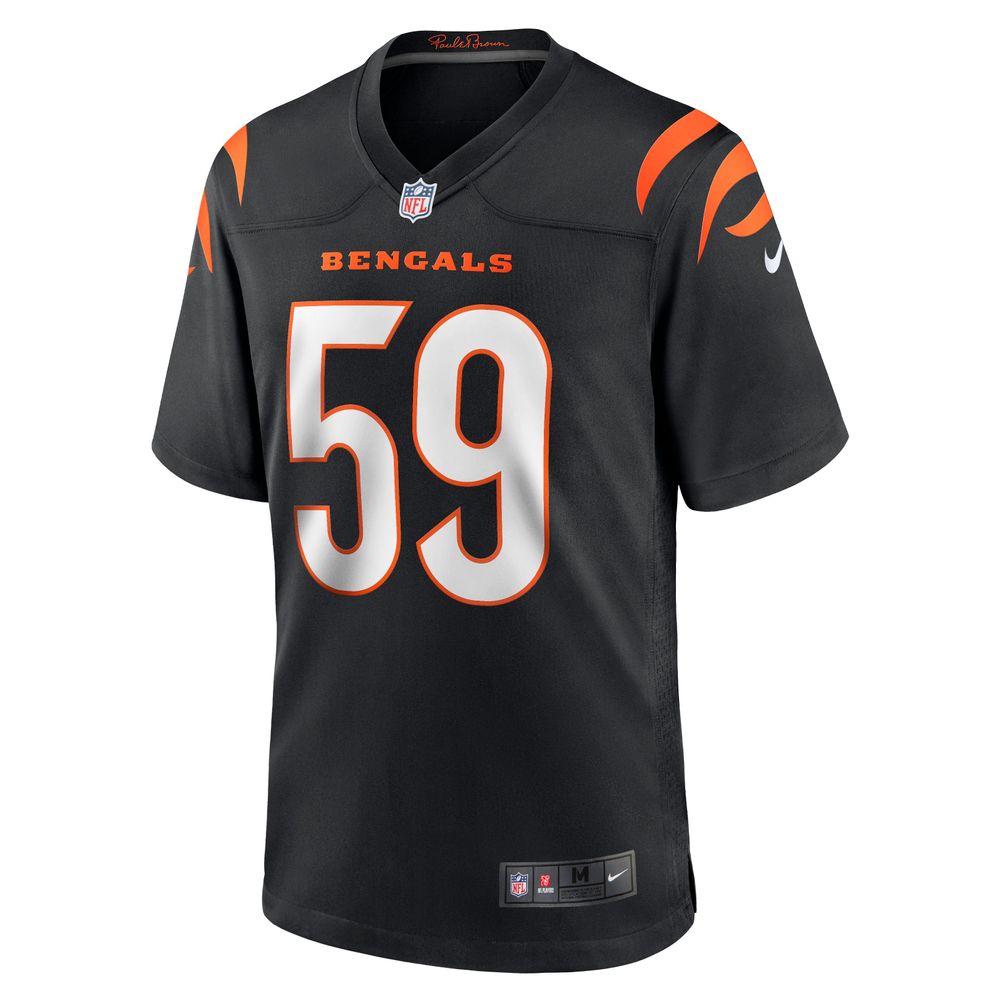 Men's Nike Akeem Davis-Gaither Black Cincinnati Bengals Game Player Jersey