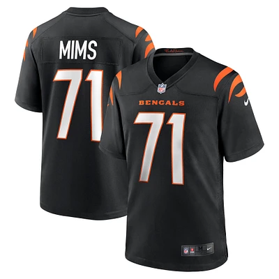 Maillot de jeu Nike Amarius Mims noir pour homme des Bengals Cincinnati