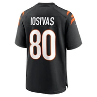 Men's Nike Andrei Iosivas  Black Cincinnati Bengals Team Game Jersey