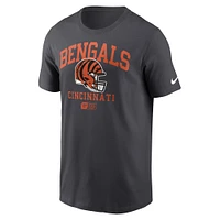 Men's Nike Anthracite Cincinnati Bengals Helmet Essential T-Shirt