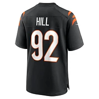 Men's Nike B.J. Hill Black Cincinnati Bengals Game Jersey