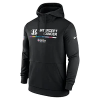 Chandail à capuchon Therma Performance pour homme Nike Cincinnati Bengals 2022 NFL Crucial Catch - Noir