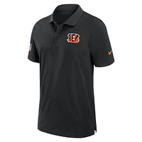 Polo Nike Sideline Performance noir pour homme Cincinnati Bengals 2024/25