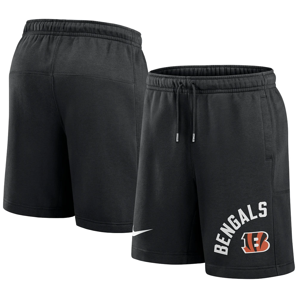 Short Nike noir pour hommes des Bengals de Cincinnati Arched Kicker