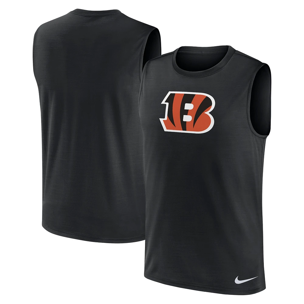 Débardeur Nike noir Cincinnati Bengals Blitz Legend Performance Muscle pour homme