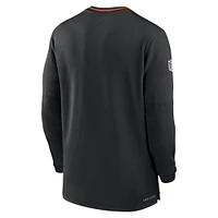 Sweat-shirt Nike noir à demi-zip pour homme des Bengals de Cincinnati