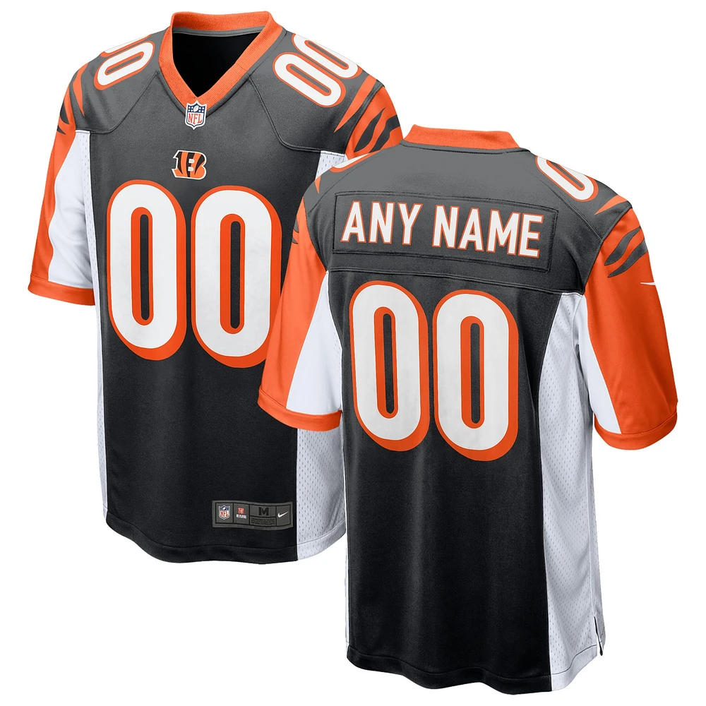 Maillot de match personnalisé pour hommes Nike Cincinnati Bengals - noir