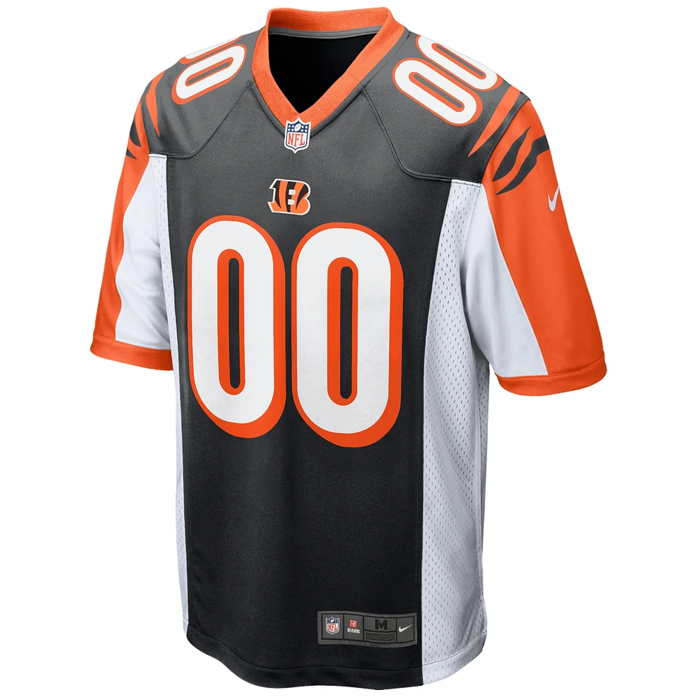 Maillot de match personnalisé pour hommes Nike Cincinnati Bengals - noir