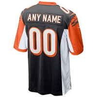 Maillot de match personnalisé pour hommes Nike Cincinnati Bengals - noir