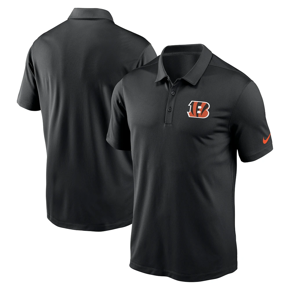 Men's Nike Black Cincinnati Bengals Franchise Logo Performance Polo