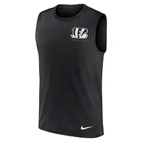 Men's Nike Black Cincinnati Bengals Large Logo Peformance Muscle Tank Top