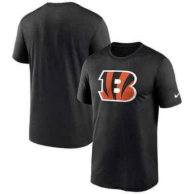 T-shirt Performance Nike noir avec logo Legend des Bengals de Cincinnati pour homme