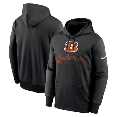 Sweat à capuche Nike noir Cincinnati Bengals Performance pour homme