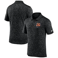 Polo Nike noir Cincinnati Bengals Fashion Performance en piqué pour homme