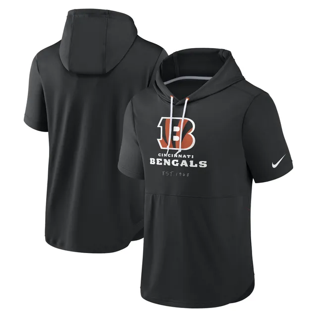 Men's Antigua Heathered Gray Cincinnati Bengals Logo Victory Pullover  Hoodie 