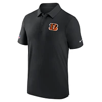 Men's Nike Black Cincinnati Bengals Sideline Coaches Performance Polo