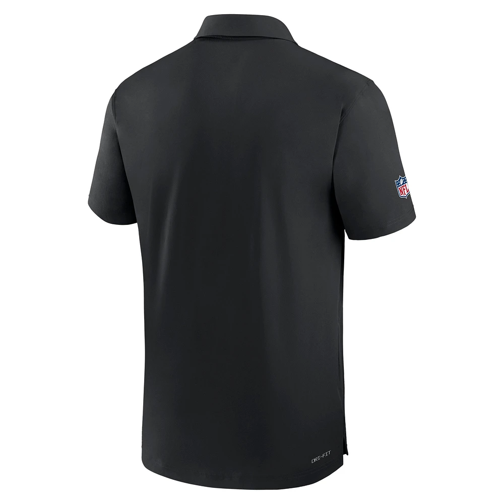 Men's Nike Black Cincinnati Bengals Sideline Coaches Performance Polo