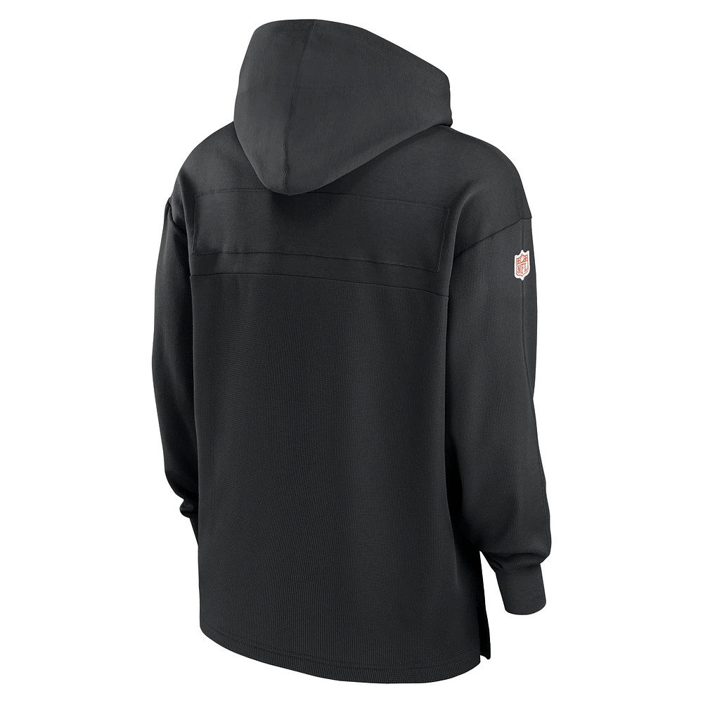 Men's Nike Black Cincinnati Bengals Sideline Jersey Performance Pullover Hoodie