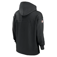 Men's Nike Black Cincinnati Bengals Sideline Jersey Performance Pullover Hoodie