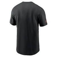 T-shirt Nike noir Cincinnati Bengals Sideline Performance pour homme