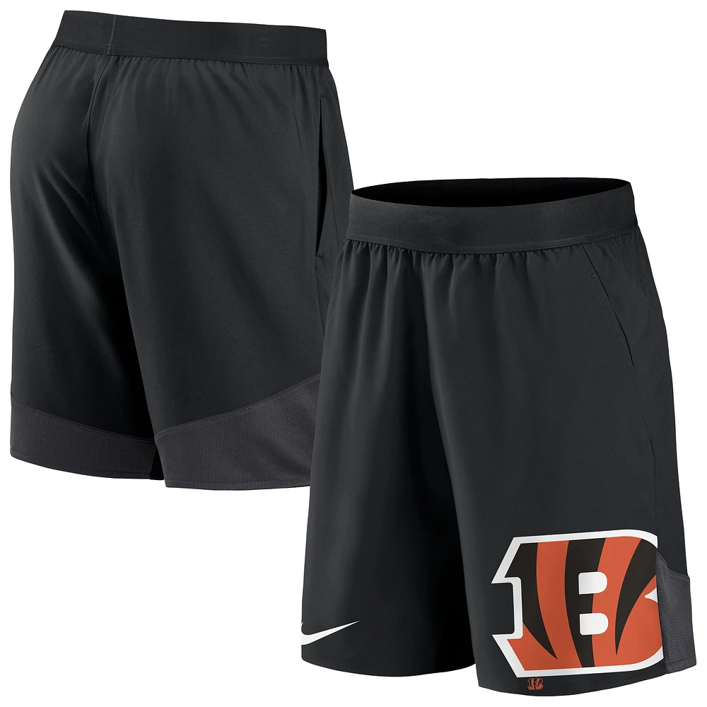 Short Performance Extensible Cincinnati Bengals Nike Noir pour Homme