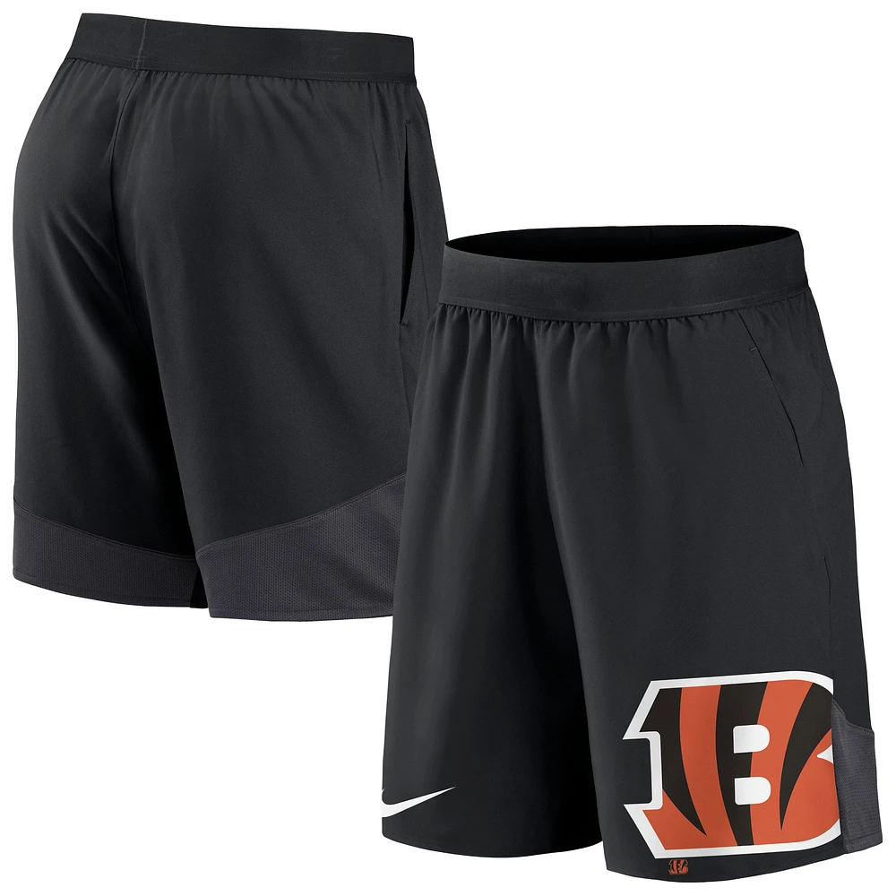 Short d'équipe des Bengals de Cincinnati Nike noir pour homme