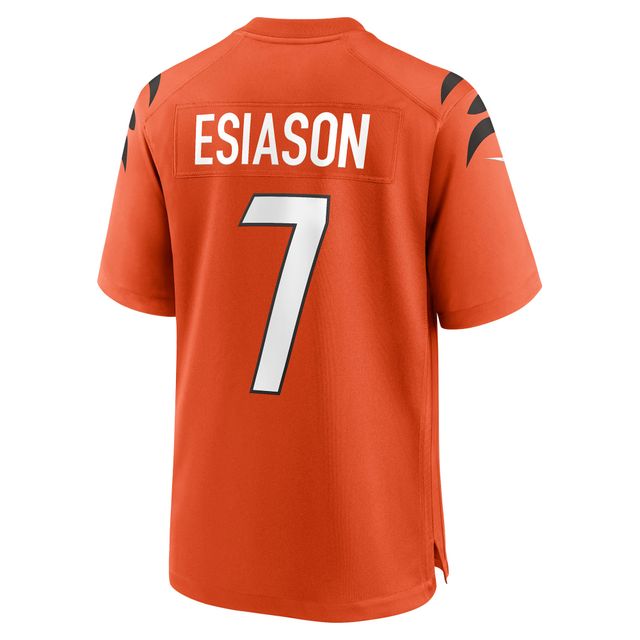 Maillot de jeu alternatif joueur retraité Nike Boomer Esiason orange des Bengals Cincinnati pour hommes