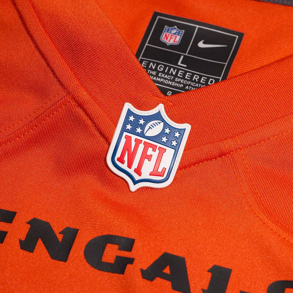 Maillot de jeu alternatif joueur retraité Nike Boomer Esiason orange des Bengals Cincinnati pour hommes