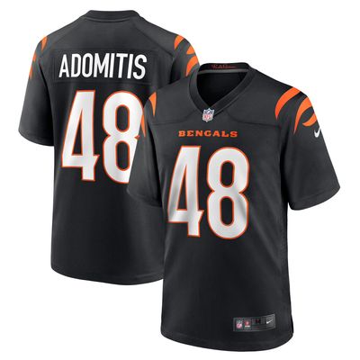 Men's Nike Cal Adomitis Black Cincinnati Bengals Game Player Jersey